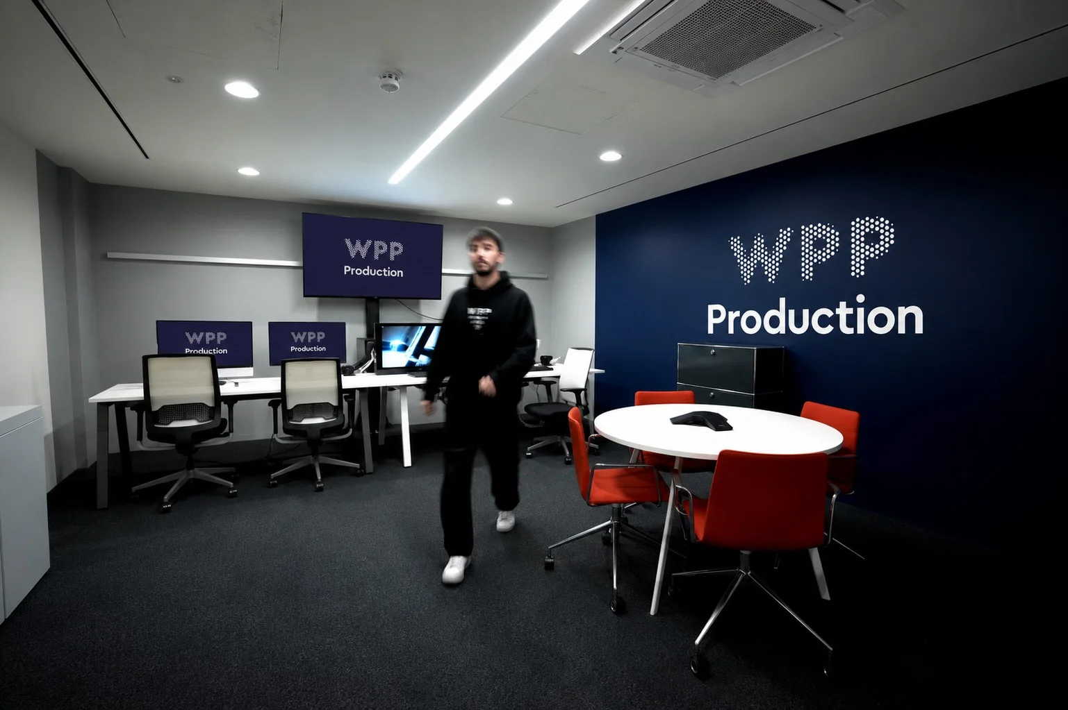A multidisciplinary post suite branded WPP Production.